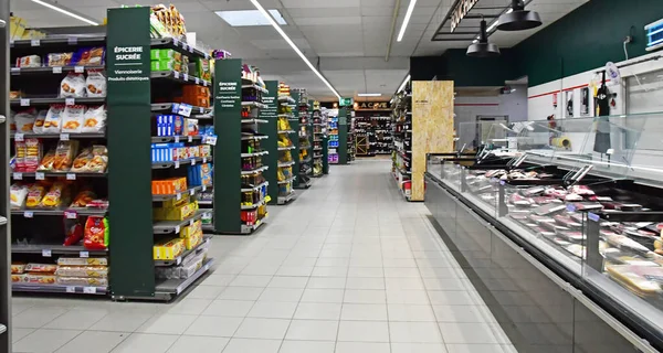 Sainte Marie Francia Octubre 2022 Supermercado Pintoresco Pueblo — Foto de Stock