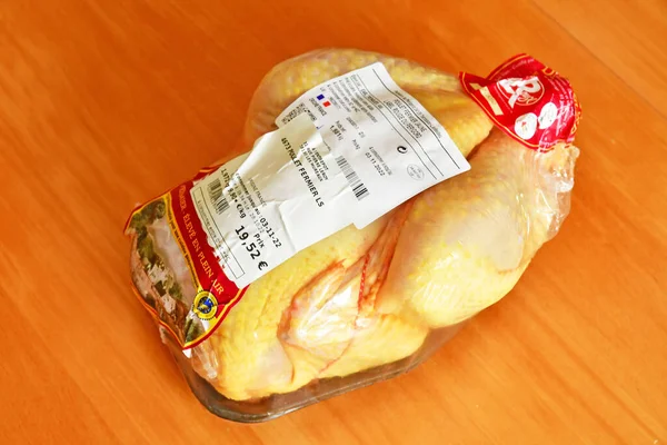 Magny Vexin Francia Novembre 2022 Pollo Pronto Cuocere Sul Mercato — Foto Stock