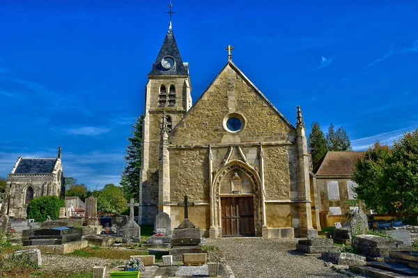 Villers Arthies Frankrijk November 2022 Kerk Saint Martin — Stockfoto