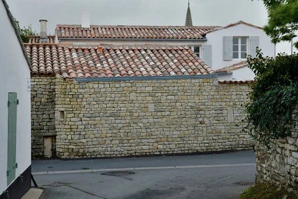 Sainte Marie France October 2022 Stone Wall Picturesque Village — Stock Photo, Image