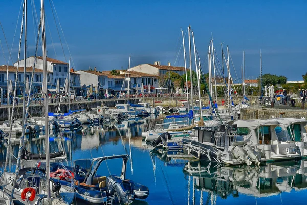 Saint Martin Francia Ottobre 2022 Pittoresco Villaggio Barca Nel Porto — Foto Stock