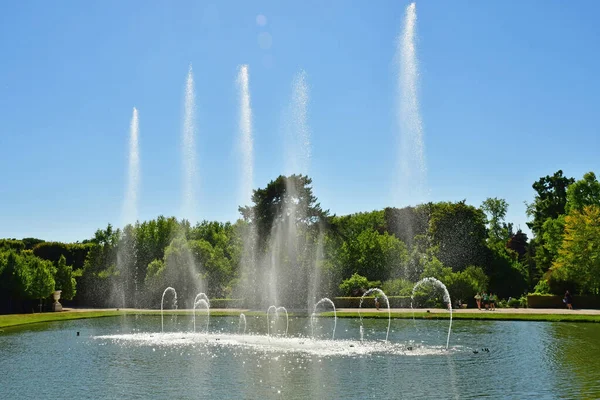 Versailles Frankrike Augusti 2022 Spegelpoolen Slottsparken — Stockfoto