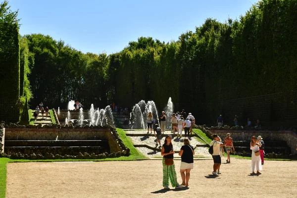 Versalles Francia Agosto 2022 Las Tres Fuentes Crecen Parque Del —  Fotos de Stock