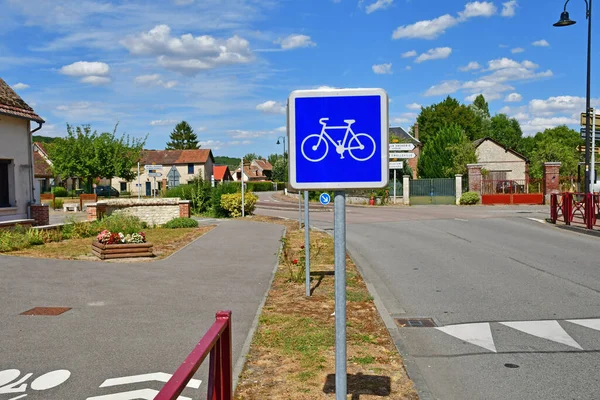 Amfreville Sur Iton Frankreich August 2022 Das Dorfzentrum — Stockfoto