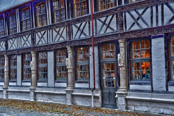 Rouen France December 2022 Aitre Saint Maclou Historical City Center — Stok fotoğraf