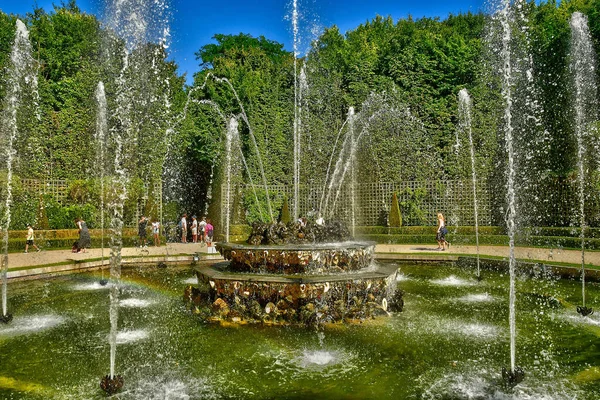 Versailles Frankrike Augusti 2022 Tre Fontänerna Slottsparken — Stockfoto