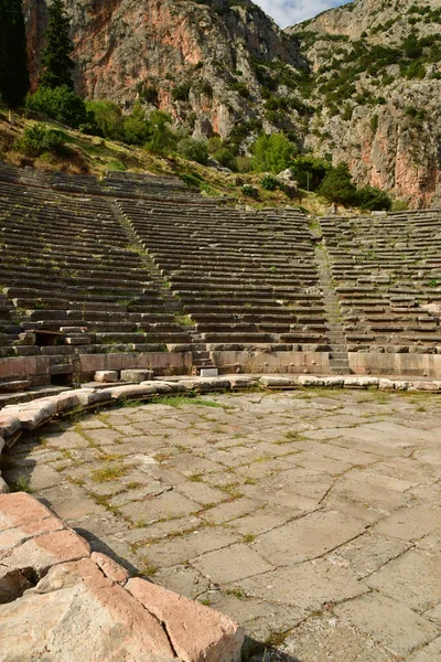 Delphi Greece August 2022 Theatre Archaeological Site — Foto Stock