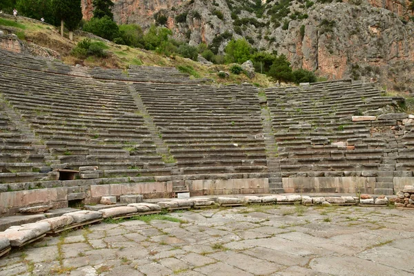 Delphi Greece August 2022 Theatre Archaeological Site — ストック写真