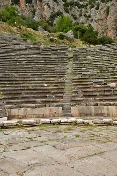 Delphi Greece August 2022 Theatre Archaeological Site — 스톡 사진