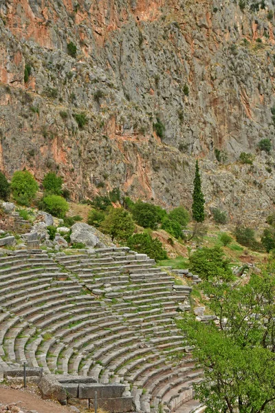 Delphi Greece August 2022 Theatre Archaeological Site — Foto Stock