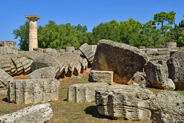 Ancient Olympia Greece August 2022 Archaeological Site — 스톡 사진