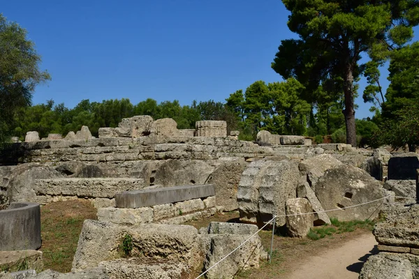 Ancient Olympia Greece August 2022 Archaeological Site — Stock Fotó