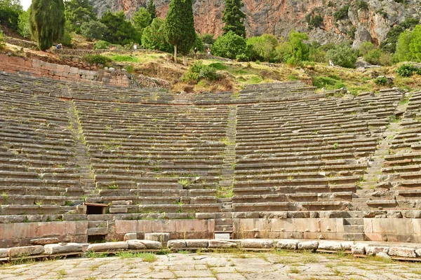 Delphi Greece August 2022 Theatre Archaeological Site — Foto de Stock