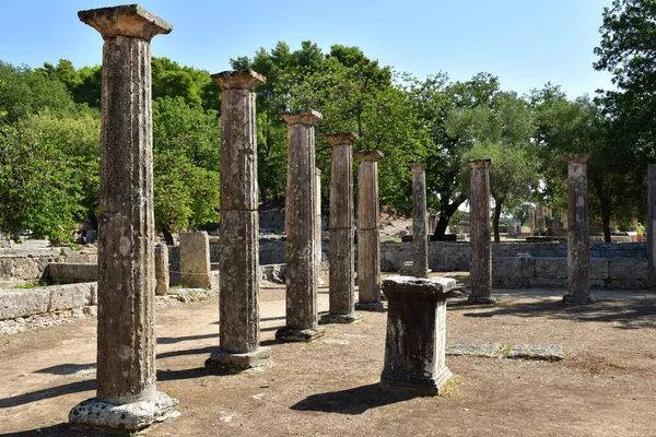 Ancient Olympia Greece August 2022 Archaeological Site — Stockfoto