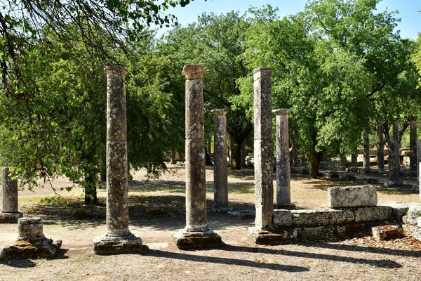 Ancient Olympia Greece August 2022 Archaeological Site — 图库照片