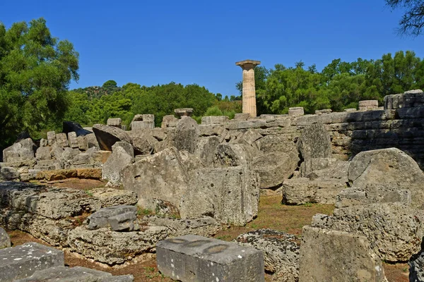 Ancient Olympia Greece August 2022 Archaeological Site — ストック写真