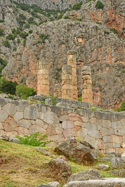 Delphi Greece August 2022 Appolo Temple Archaeological Site — Stock fotografie