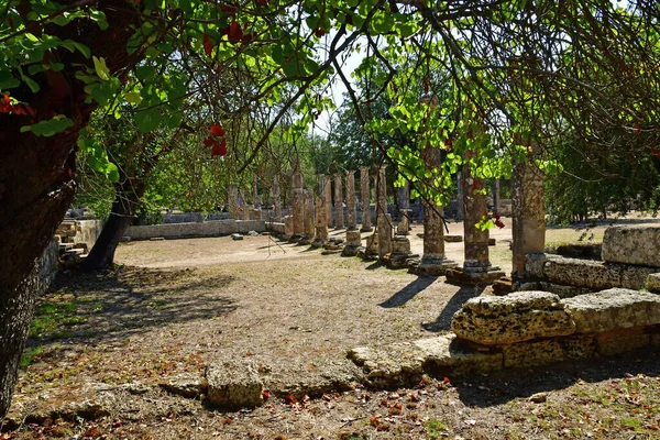 Ancient Olympia Greece August 2022 Archaeological Site — Fotografia de Stock