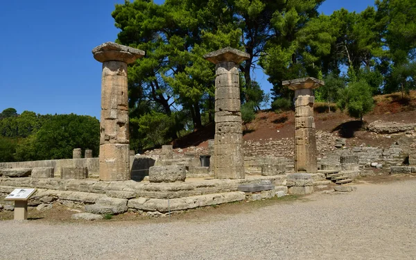 Ancient Olympia Greece August 2022 Archaeological Site — Stock fotografie