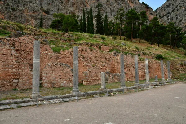 Delphi Greece August 2022 Archaeological Site — Stockfoto