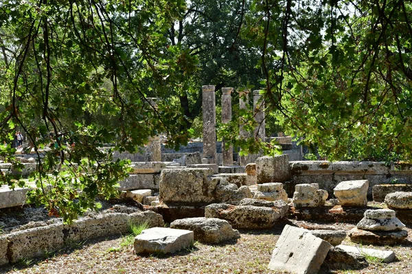 Ancient Olympia Greece August 2022 Archaeological Site — Stok fotoğraf