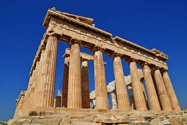 Atina Yunanistan Ağustos 2022 Akropolis Teki Parthenon — Stok fotoğraf