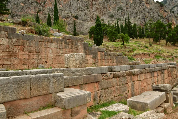 Delphi Greece August 2022 Archaeological Site — Zdjęcie stockowe