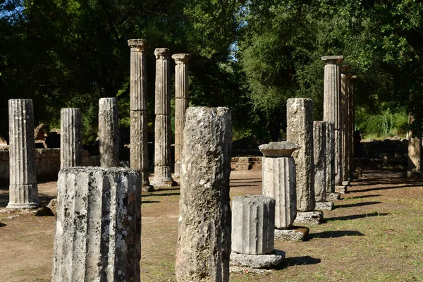 Ancient Olympia Greece August 2022 Archaeological Site — Zdjęcie stockowe