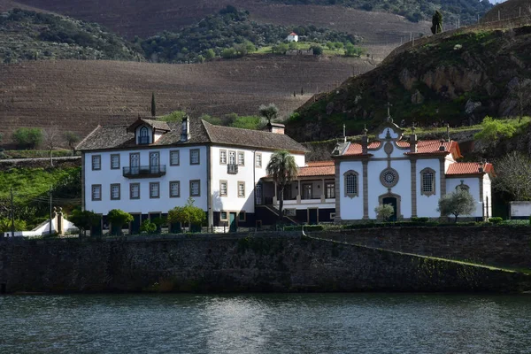 Douro Völgy Portugália Március 2022 Festői Folyó Pinhao Közelében — Stock Fotó
