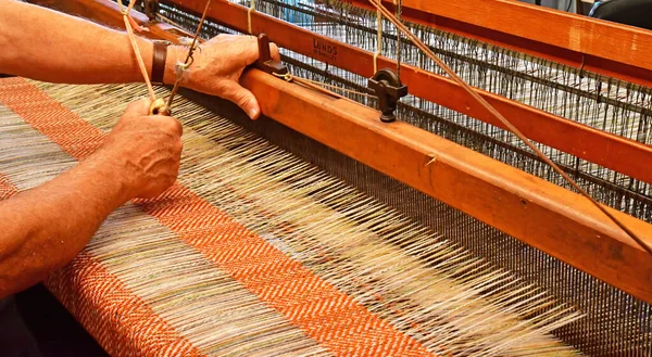 Ardara Ireland September 2022 Tweed Textile Worker — Stock Photo, Image