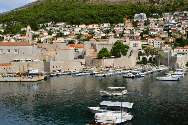 Dubrovnik Croatia August 2022 Picturesque Old Harbour — Stock fotografie