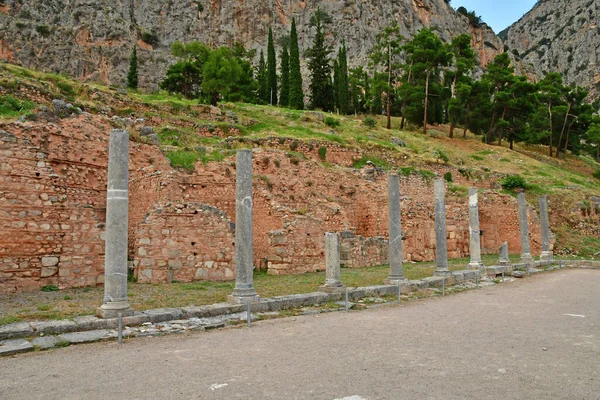 Delphi Greece August 2022 Archaeological Site — Fotografia de Stock