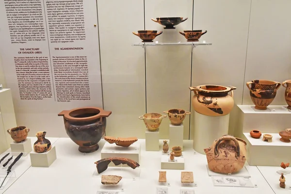 Mycenae Greece August 2022 Museum Archaeological Site — Fotografia de Stock