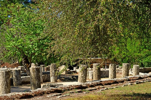 Ancient Olympia Greece August 2022 Archaeological Site — Stockfoto