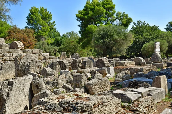 Ancient Olympia Greece August 2022 Archaeological Site — Photo