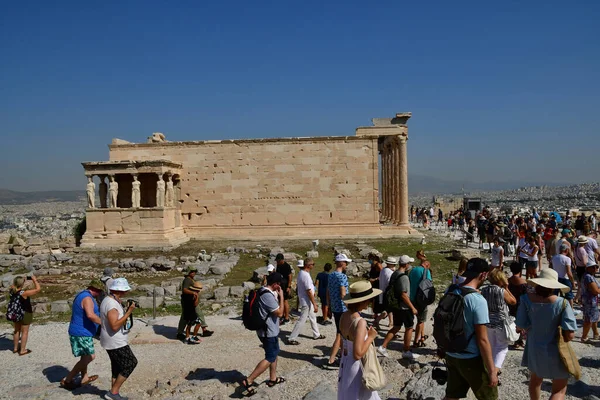 Athens Greece August 2022 Erechtheion Acropolis — Fotografia de Stock