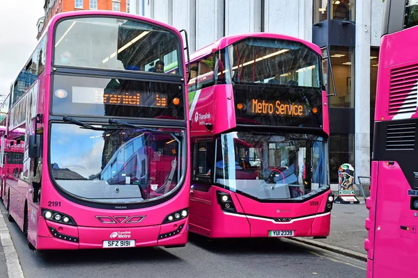 stock image Belfast; Northern Ireland - september 15 2022 : electric bus in the picturesque city 