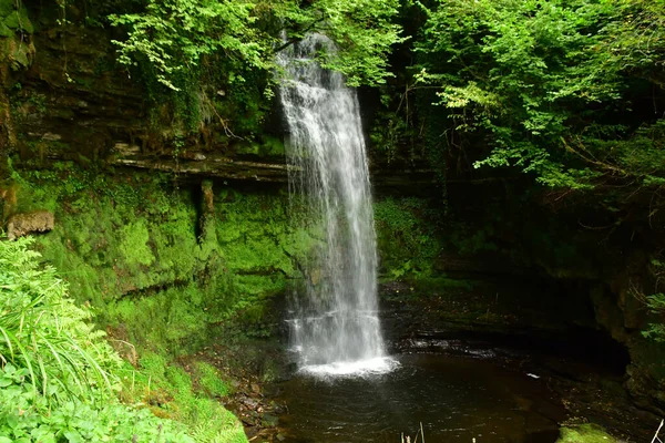 stock image Glencar, Ireland - september 15 2022 : the Glencar waterfall