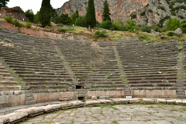 Delphi Greece August 2022 Theatre Archaeological Site — Stockfoto