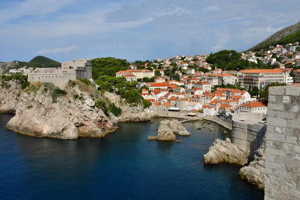 Dubrovnik Croatia August 2022 Picturesque Old Lovrjenac Fort — Foto de Stock