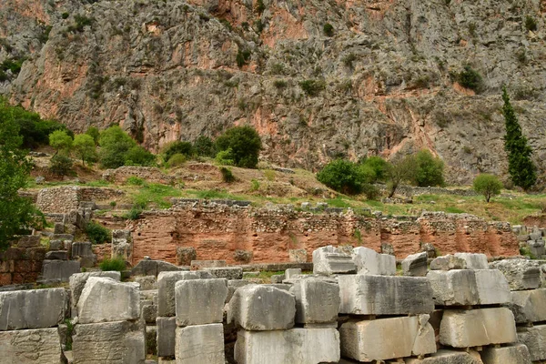 Delphi Greece August 2022 Archaeological Site — 图库照片