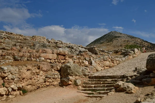 Mycenae Greece August 2022 Archaeological Site — стоковое фото