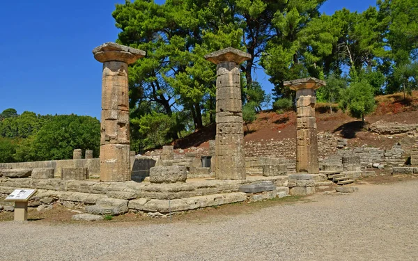 Ancient Olympia Greece August 2022 Archaeological Site — Φωτογραφία Αρχείου