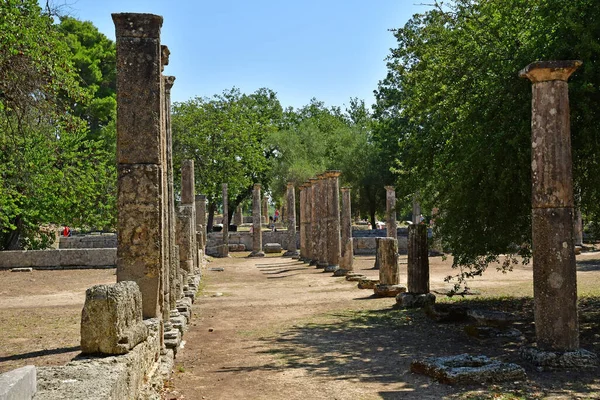 Ancient Olympia Greece August 2022 Archaeological Site —  Fotos de Stock