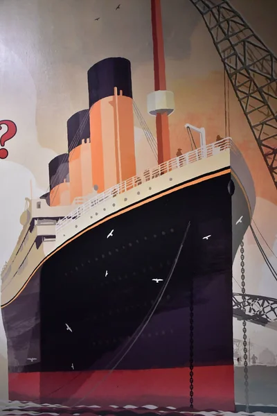 Belfast Irlandia Północna Wrzesień 2022 Muzeum Titanica Belfaście — Zdjęcie stockowe