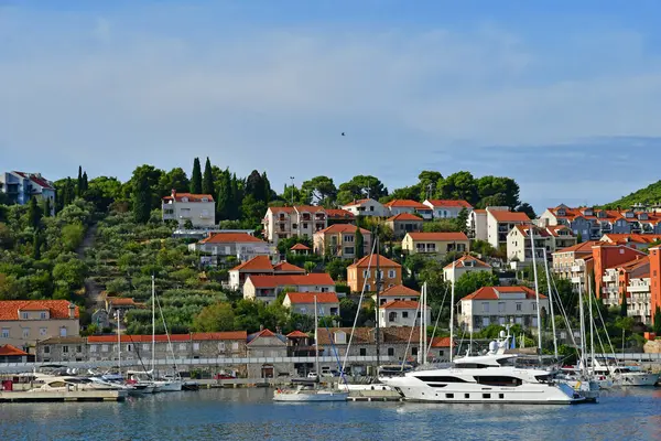 Dubrovnik Croatia August 2022 New Harbour — Foto Stock