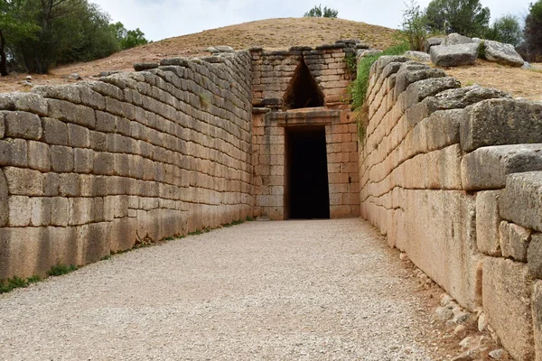 Mycenae Greece August 2022 Tomb Clytemnestra Archaeological Site — стокове фото