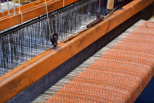 Ardara Irlanda Setembro 2022 Trabalhador Têxtil Tweed — Fotografia de Stock