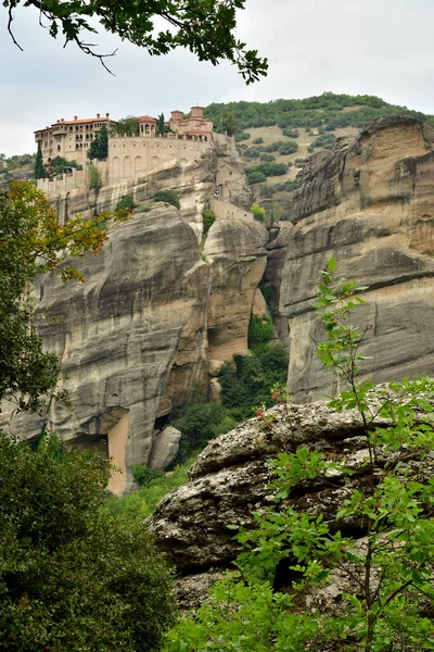 Kalambaka Grécia Agosto 2022 Santo Mosteiro Varlaam Meteora — Fotografia de Stock