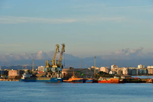 Durres Albania August 2022 Harbour — стокове фото